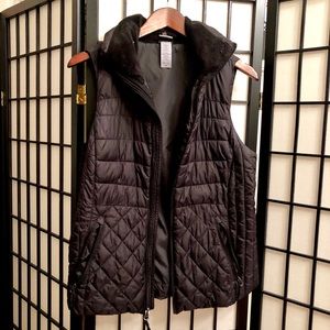 Black Champion Puffer Vest